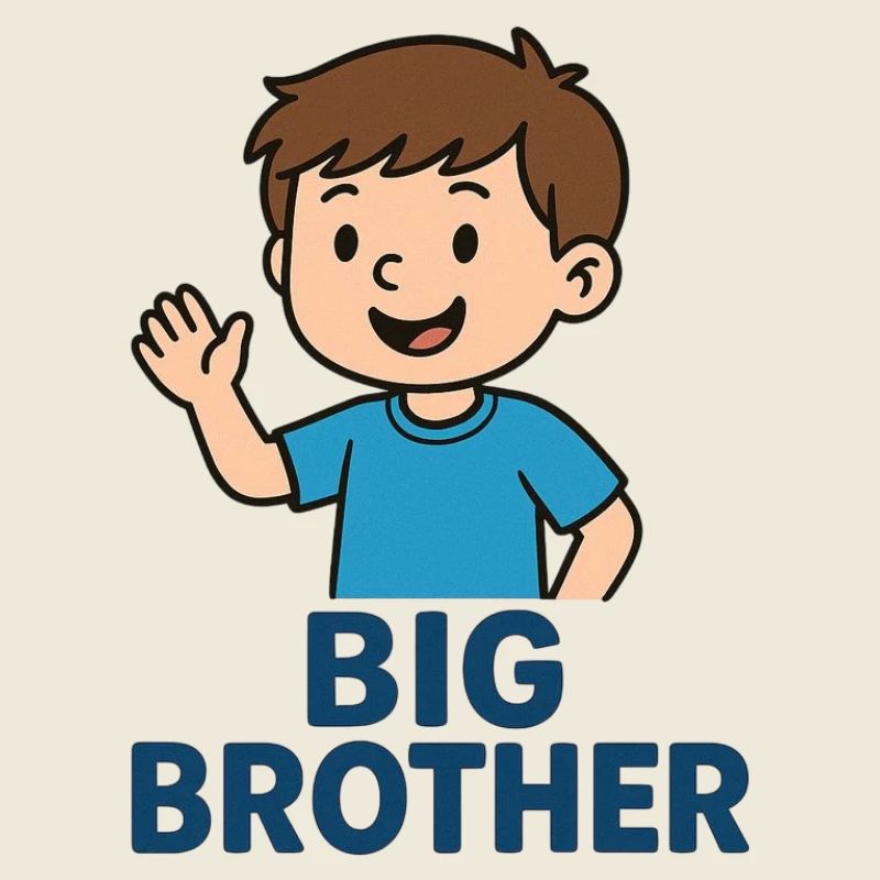 Big Brother Cartoon Wave Tee