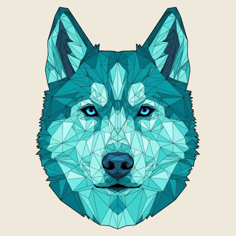 Geometrisch Wolf