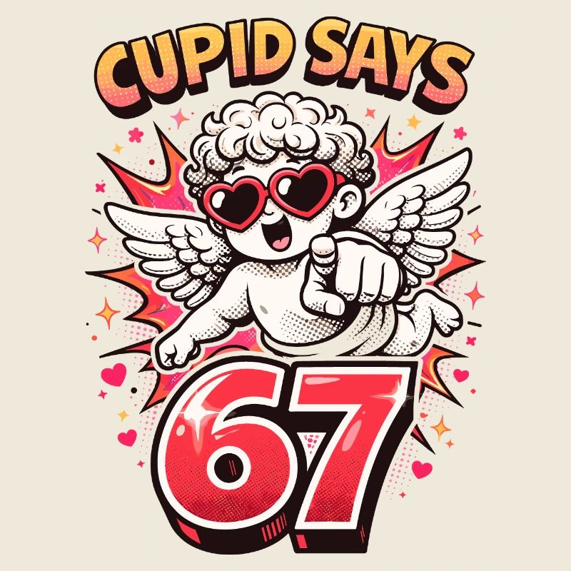 Cupidon Jours 67 Love Cadeau de la Saint-Valentin mignon