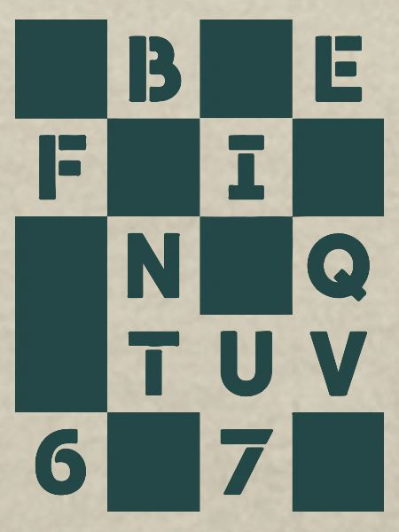 Chiffre-Gitterbuchstaben