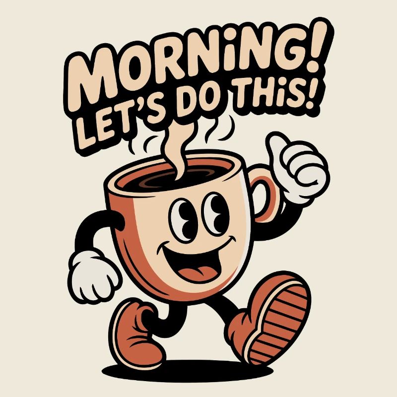 Morgen Kaffee Motivation