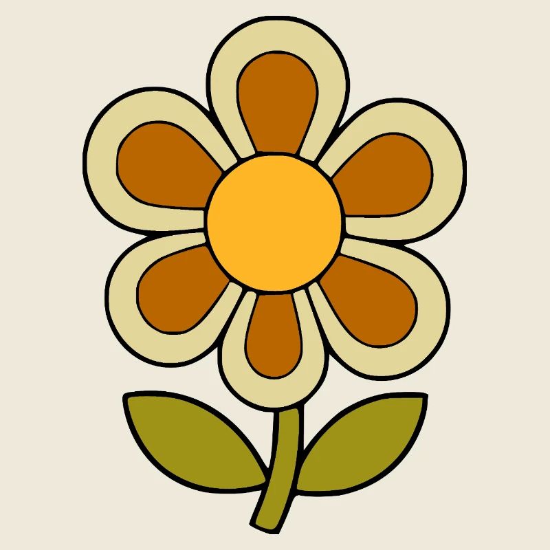 70s flower pattern retro flowerpower