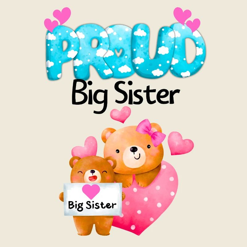 Stolze große Schwester Teddybären