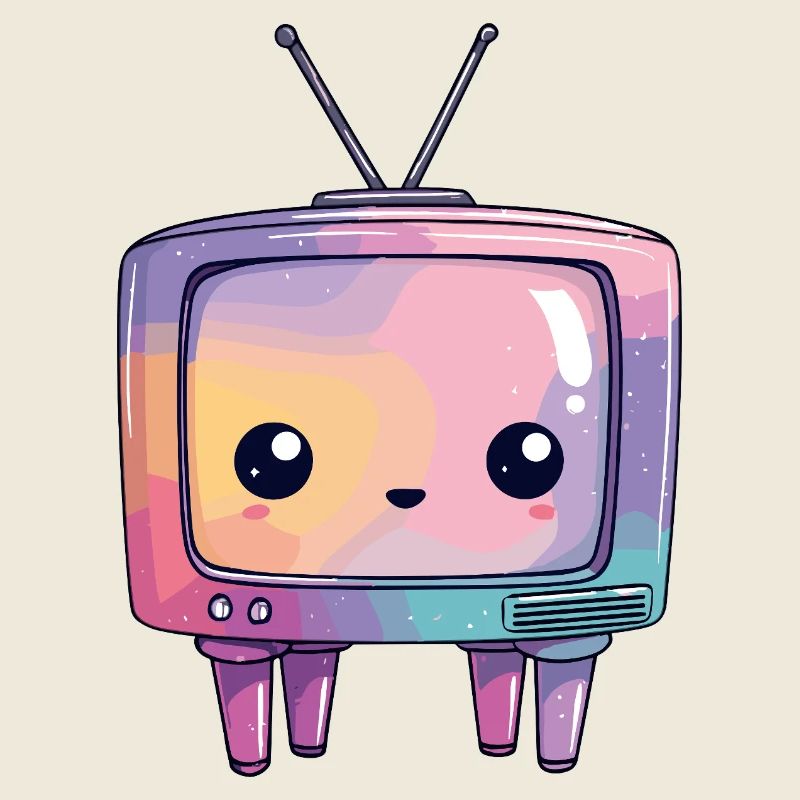Pastell TV Kawaii Retro