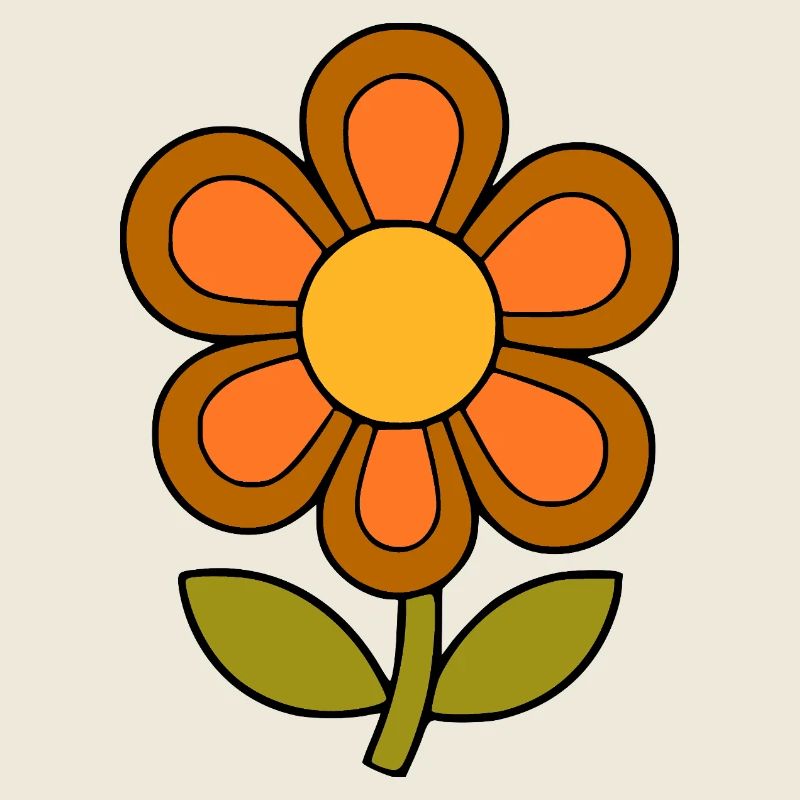 70s flower pattern retro flowerpower
