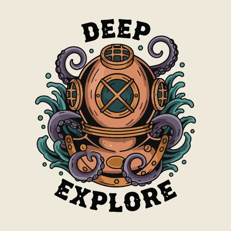 Scaphandre Vintage Deep Explore Poulpe