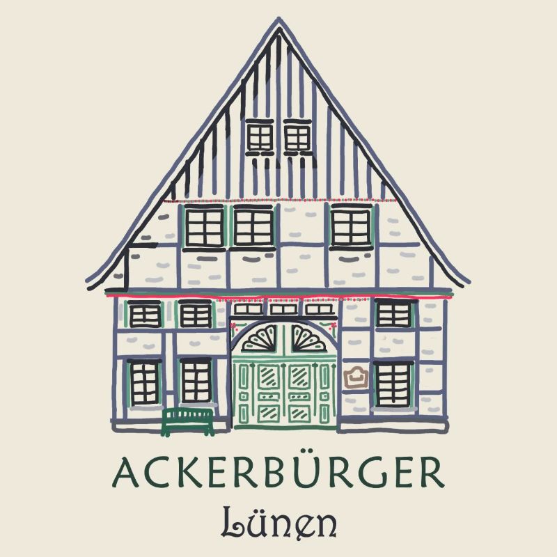 Lünen, district d’Unna, dessin de l’Ackerbürgerhaus