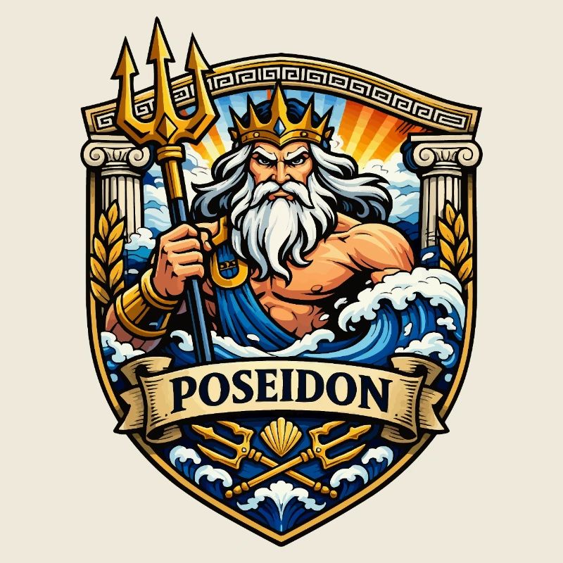 Poséidon Dieu de la mer