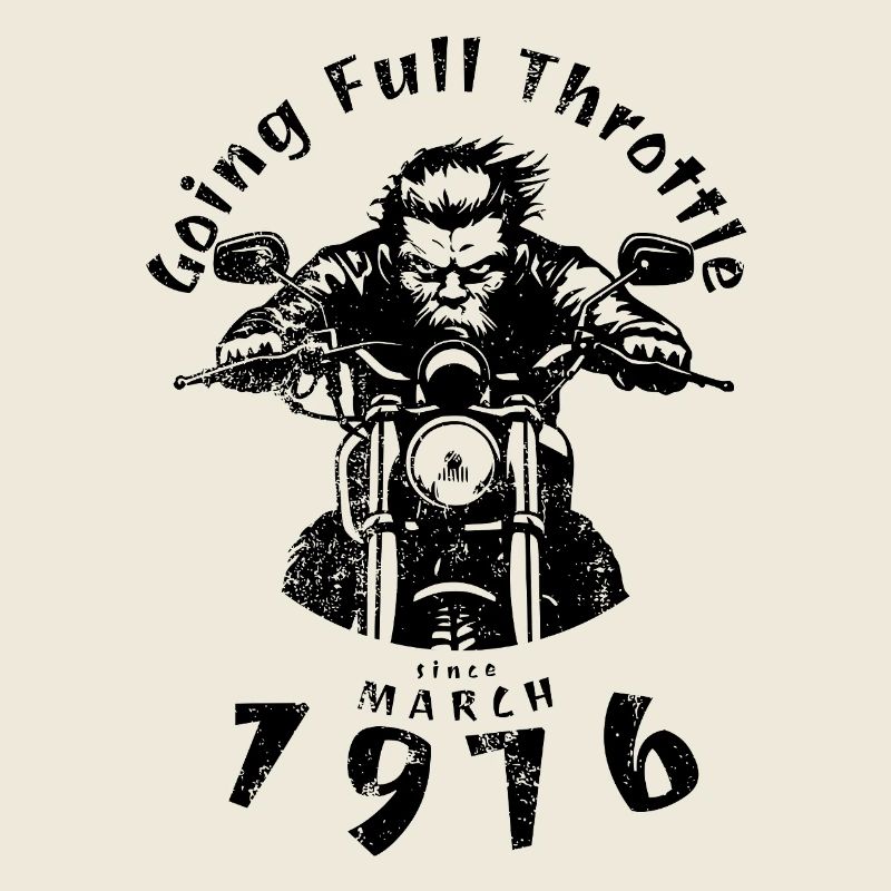 50. Geburtstag Going Full Throttle Since 03/1976
