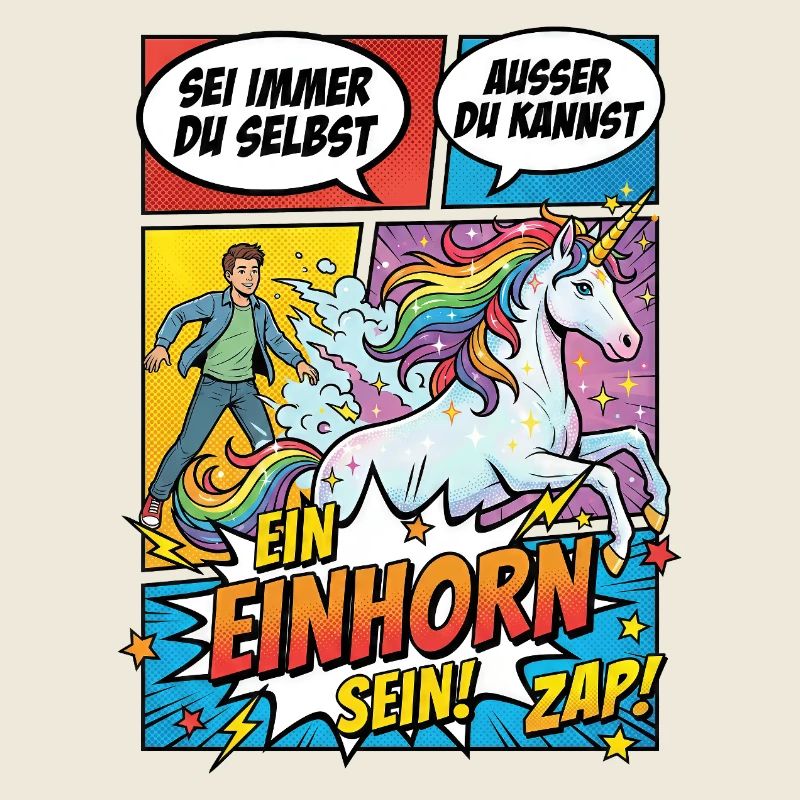 Einhorn Power im Pop-Comic