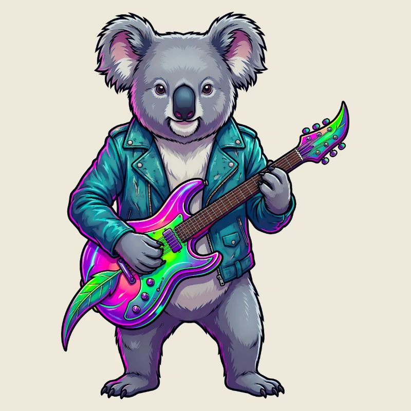 Koala Neon-Gitarrenheld