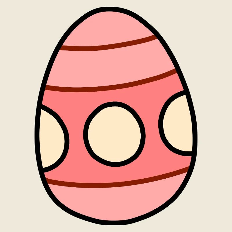 Pastellgestreiftes Osterei