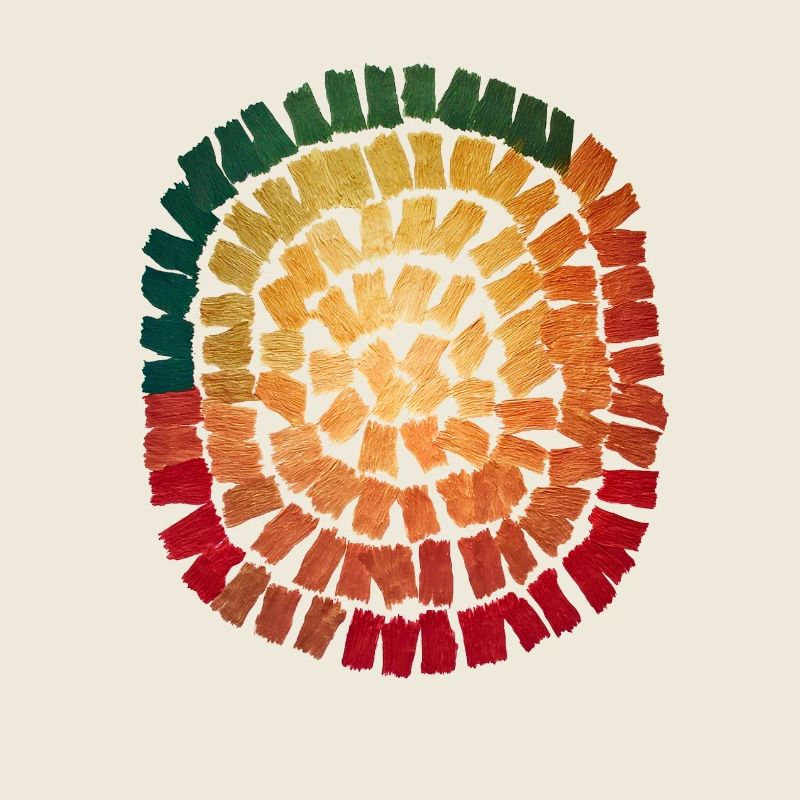 Farbspirale Pinselstrich