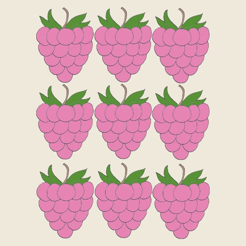 Motif de grille framboise