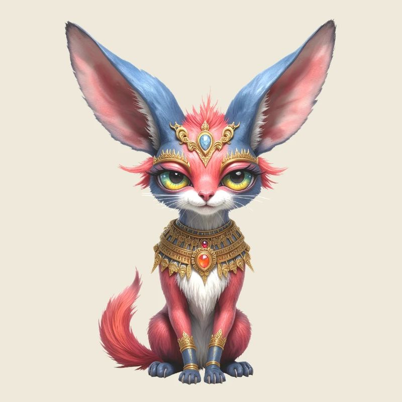 Pharaon Chat de Cristal et d’Or