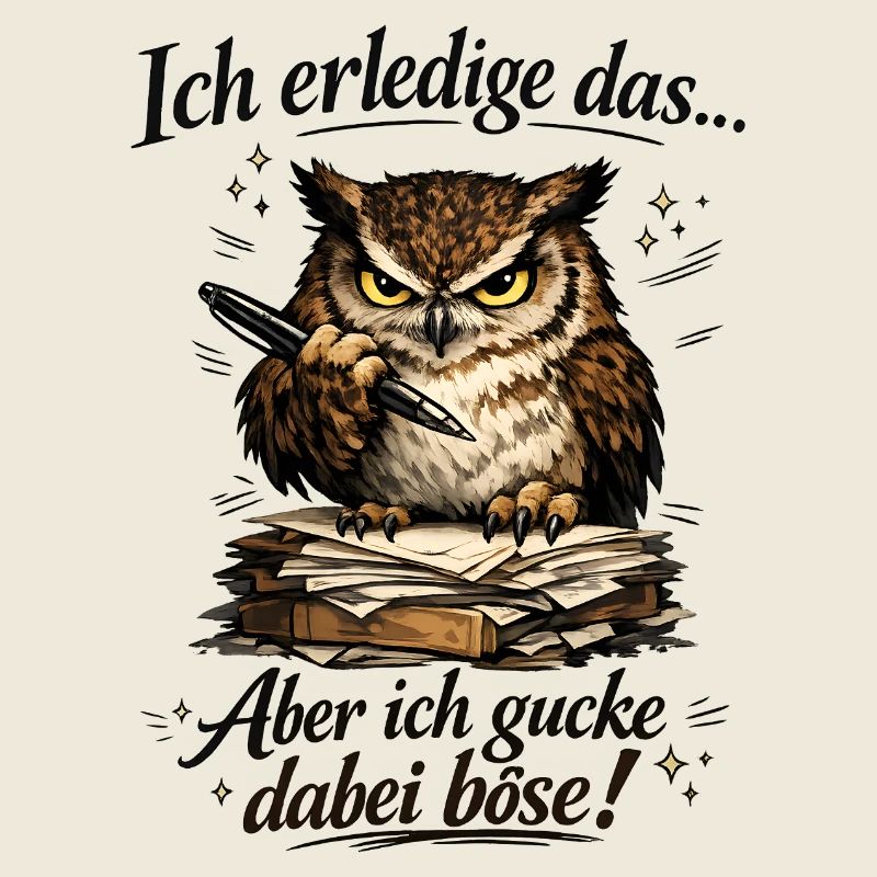 Ich mach das aber ich gucke dabei böse Eule