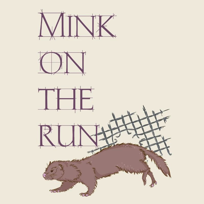 Mink on the run