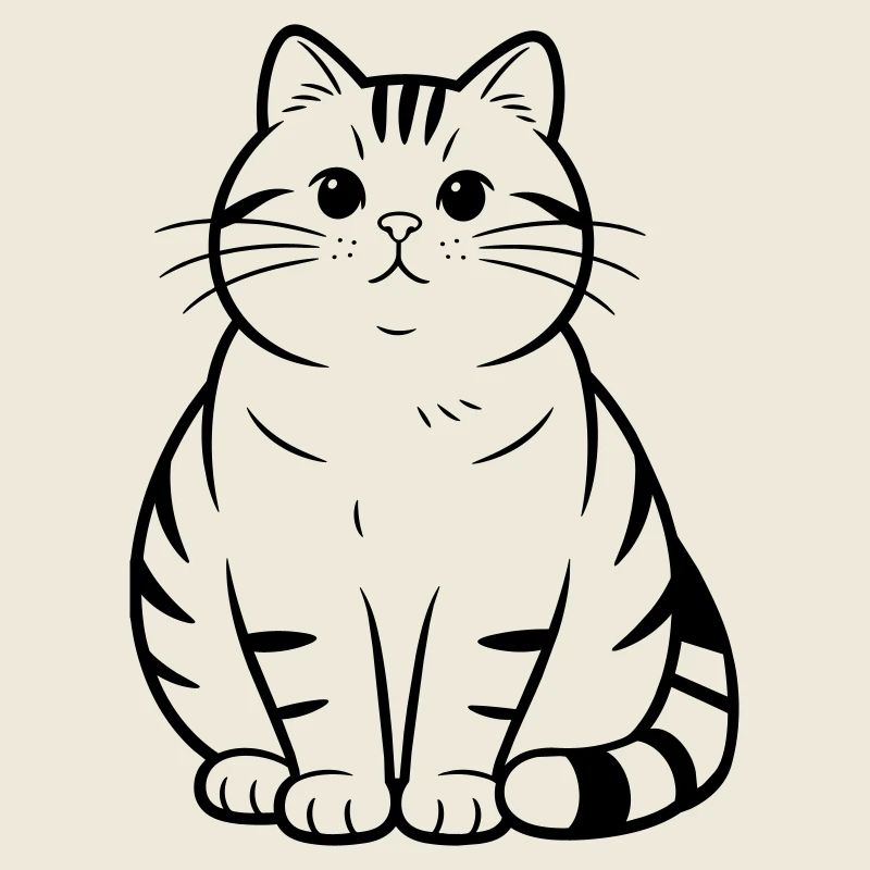 fat cute cat