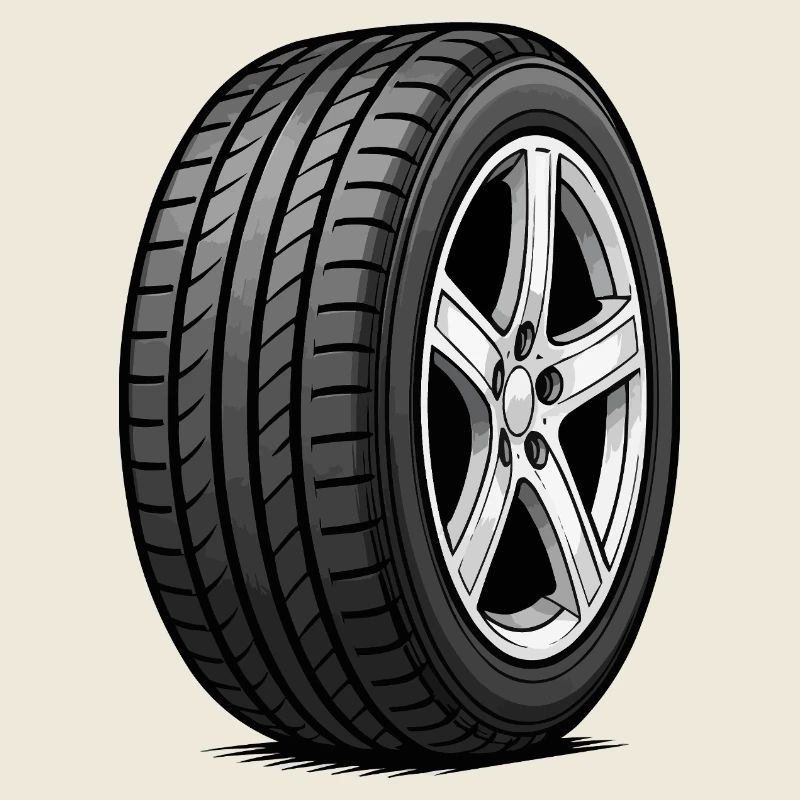 Car Tire Wheel Tread Pattern
