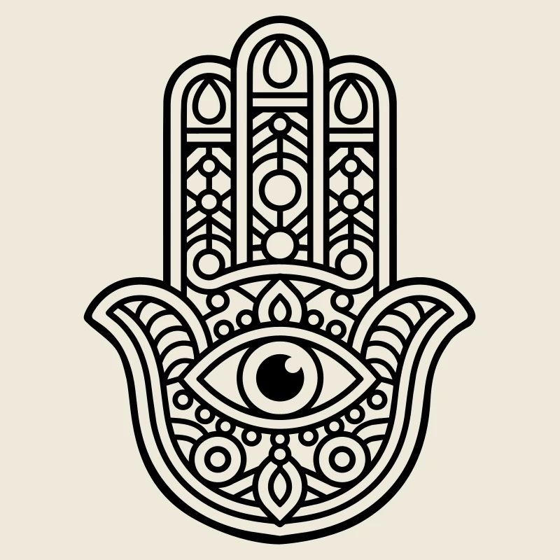 Panneau Hamsa