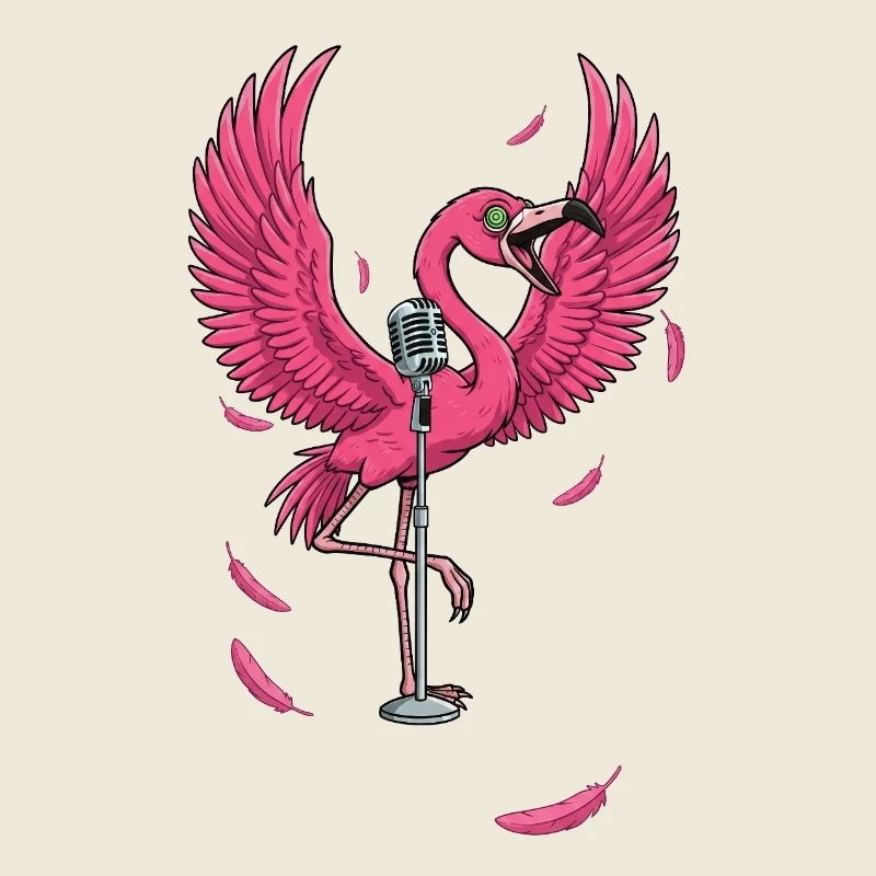Pink Flamingo Stage Performance