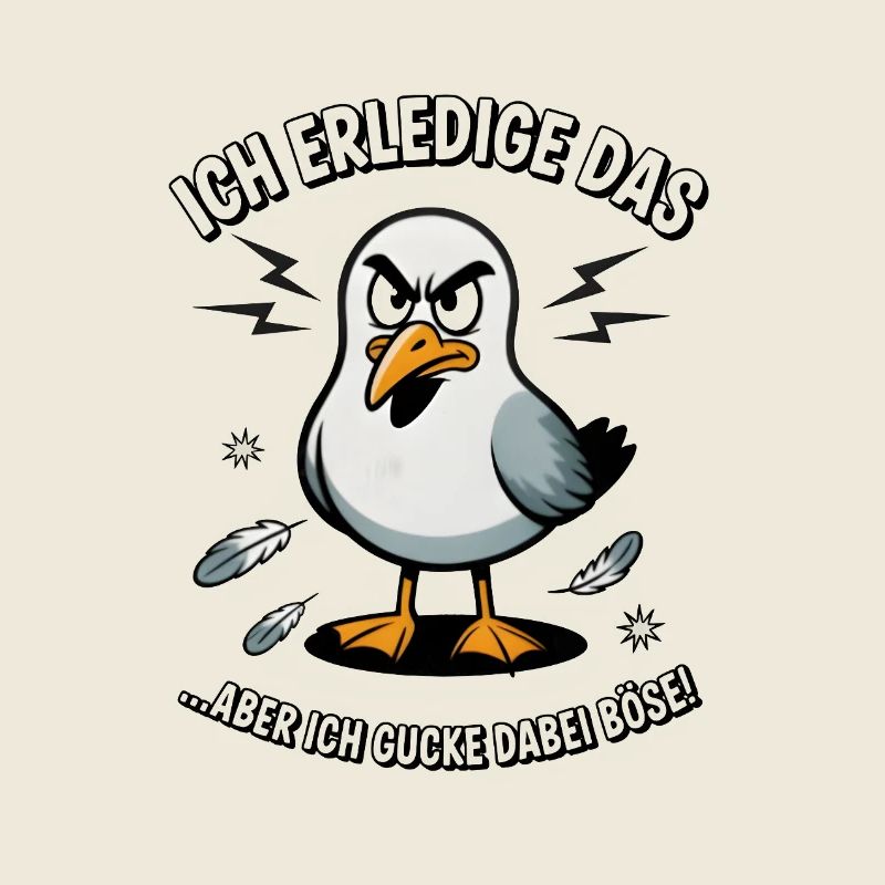 Möwe Seevogel Nen scheiss muss ich