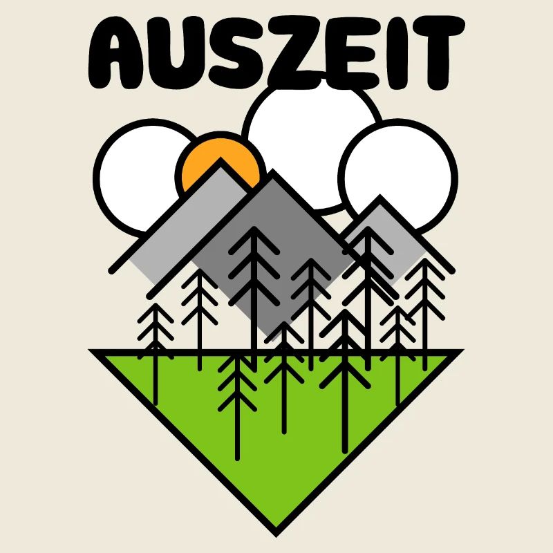 time-out nature camp camper camping landscape icon
