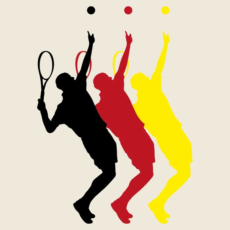Joueurs de tennis sortant le ballon