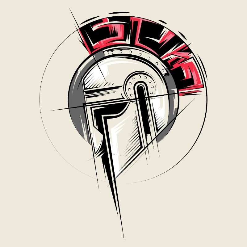 Gladiator Illustration Fighter Helm Römer icon