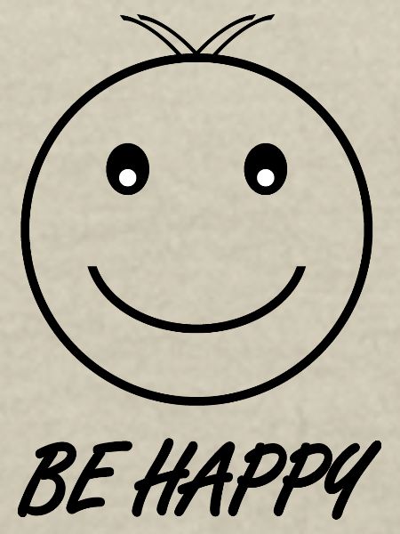 BE HAPPY black