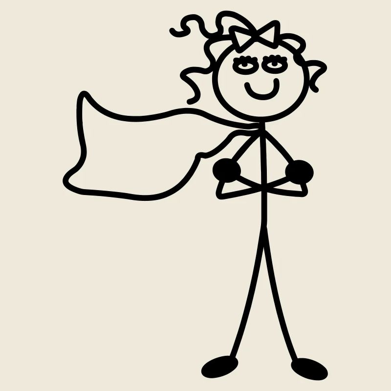 Super fille avec cape
