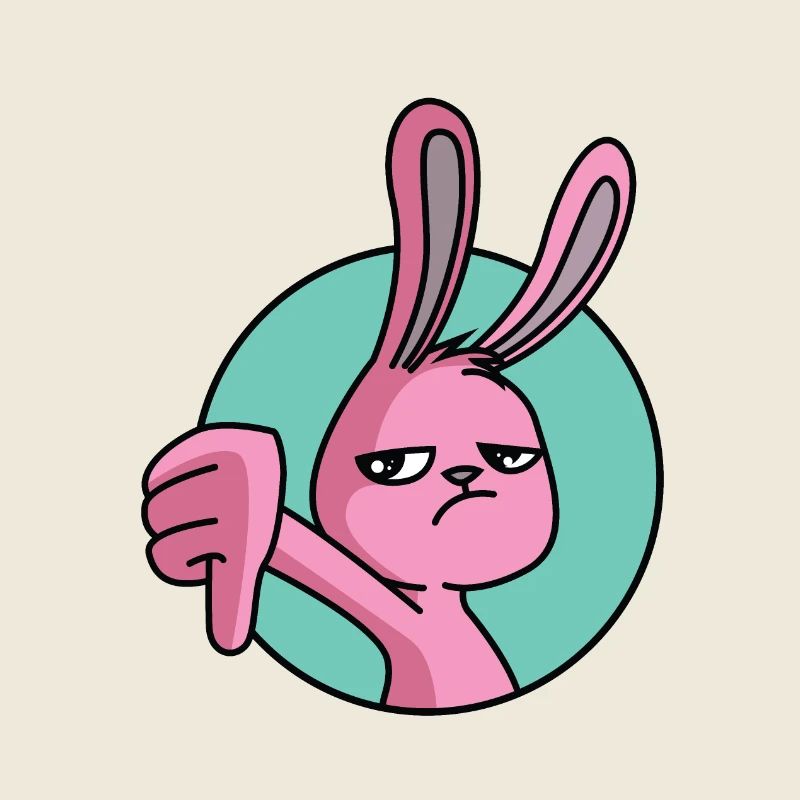 Rabbit thumbs down