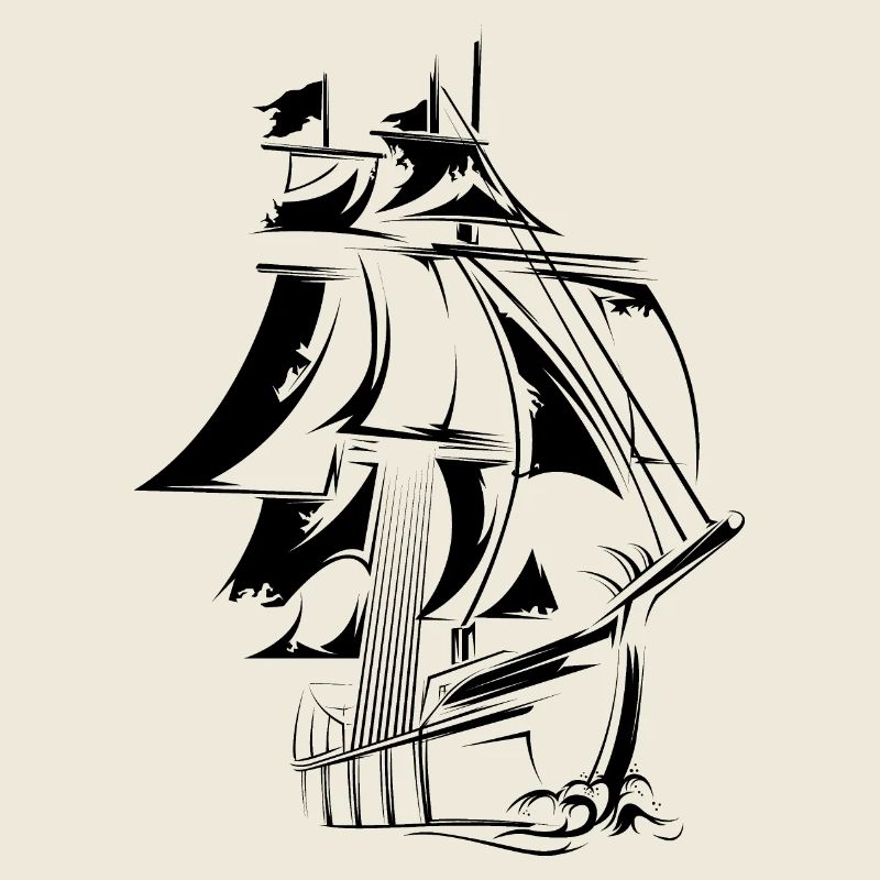 Old Ship Sailboat Icon Icon Graphic Logo