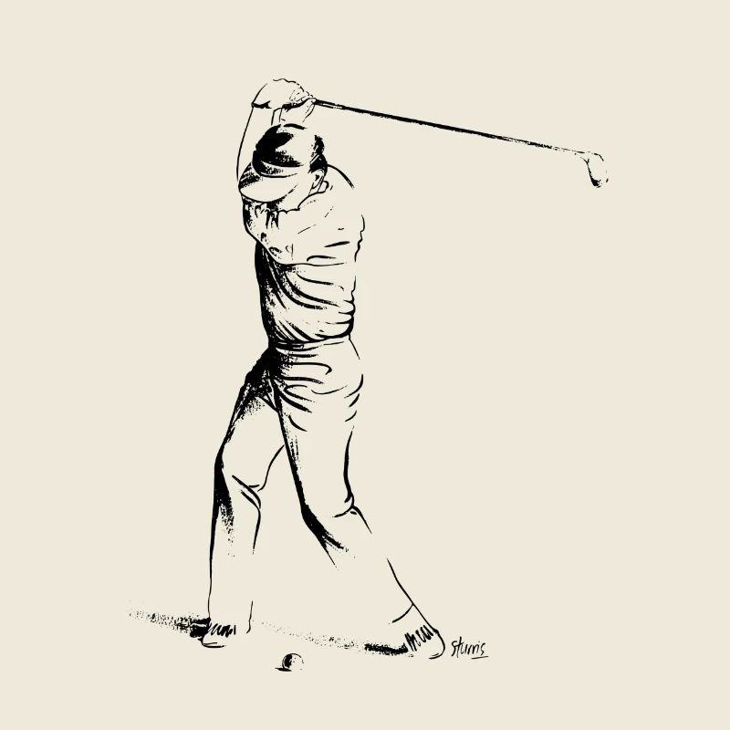 Image d’un golfeur pendant le match