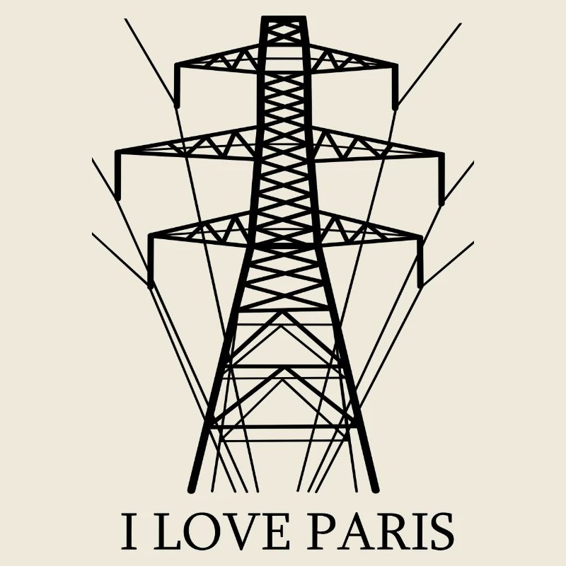 Ironic I love Paris Eiffel Tower as a power pole