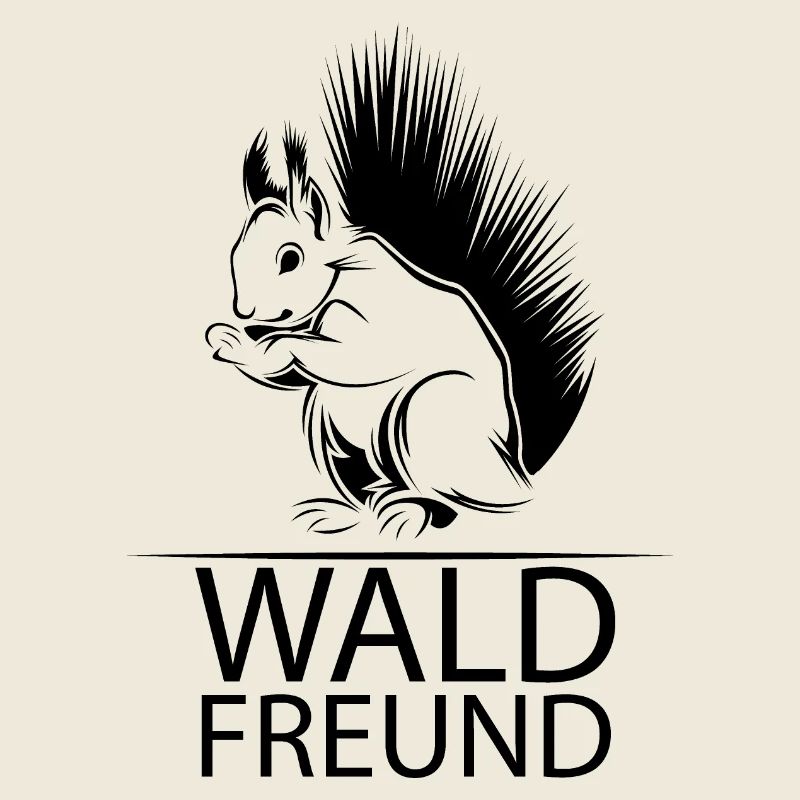 Waldfreund Eichhörnchen Wald Tiere Symbol Sprüche