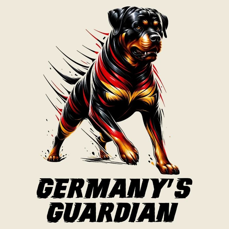 Chiens Rottweiler, design allemand