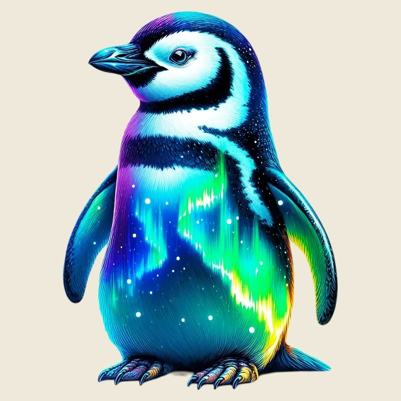 Aurora Borealis Pinguin