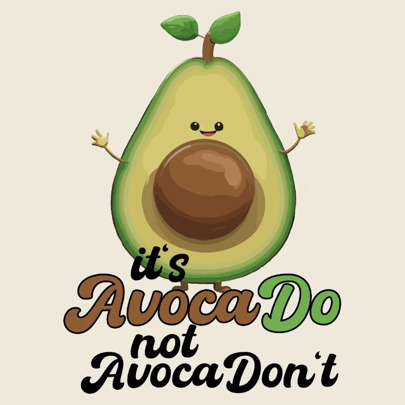 Avocado witzig positiv Optimismus Geschenk