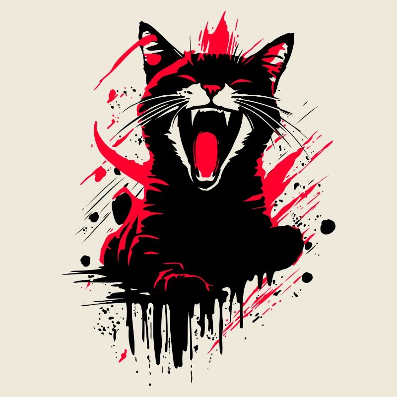 Chat Wildcat Street Art