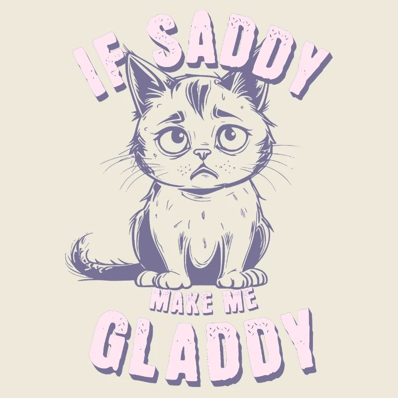 sad cat, if sad make me glad