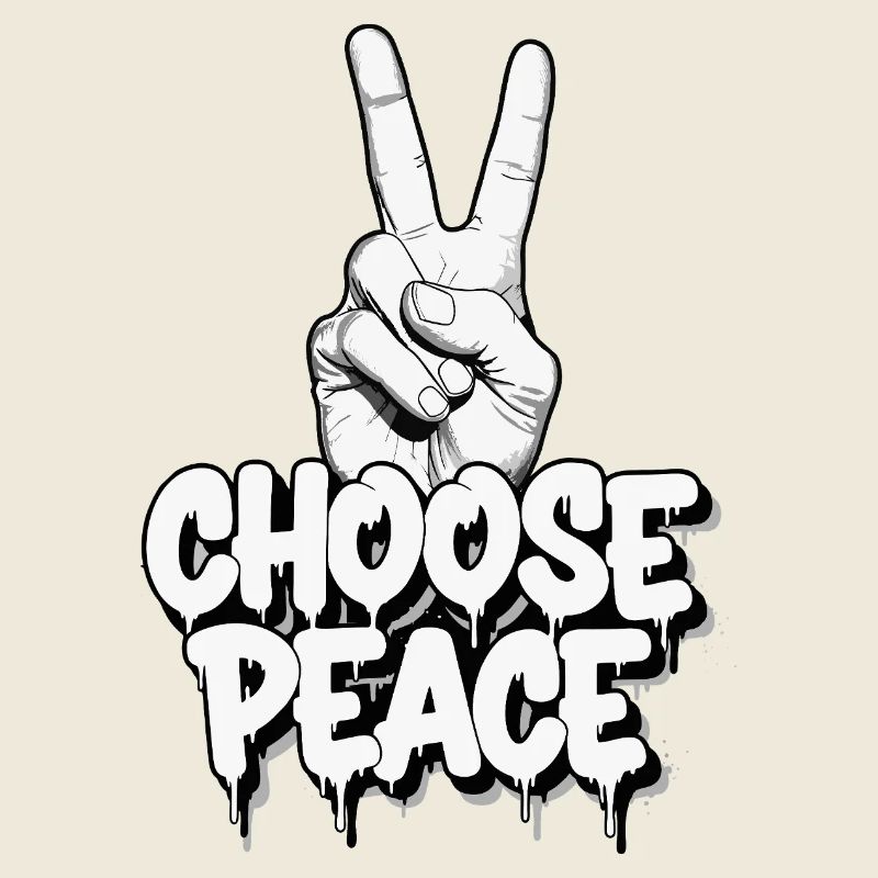 Choisissez Peace Graffiti