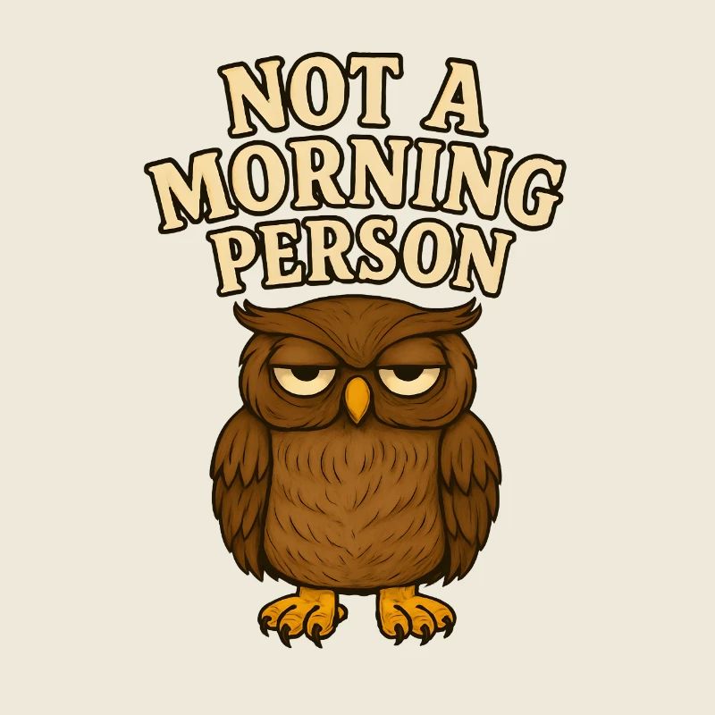 Morgenmuffel Eule