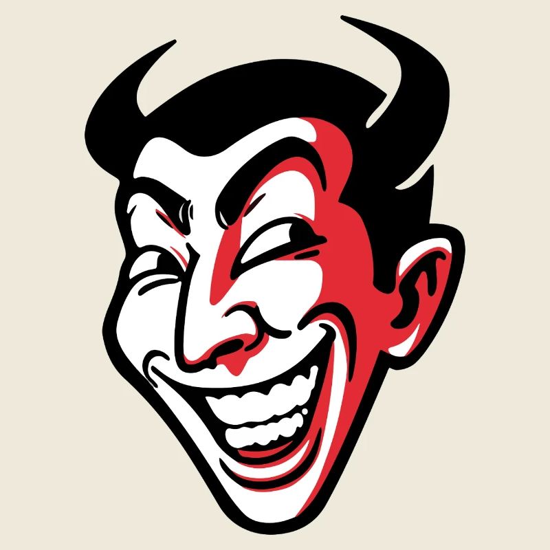 Conception expressive de visage comique souriant