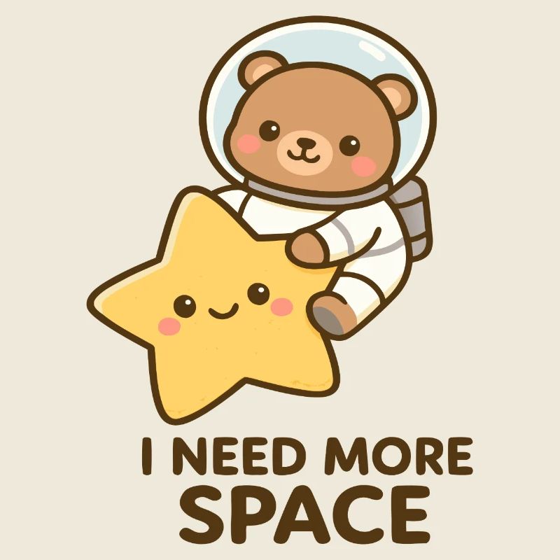 Ours en peluche spatial avec un ami étoile