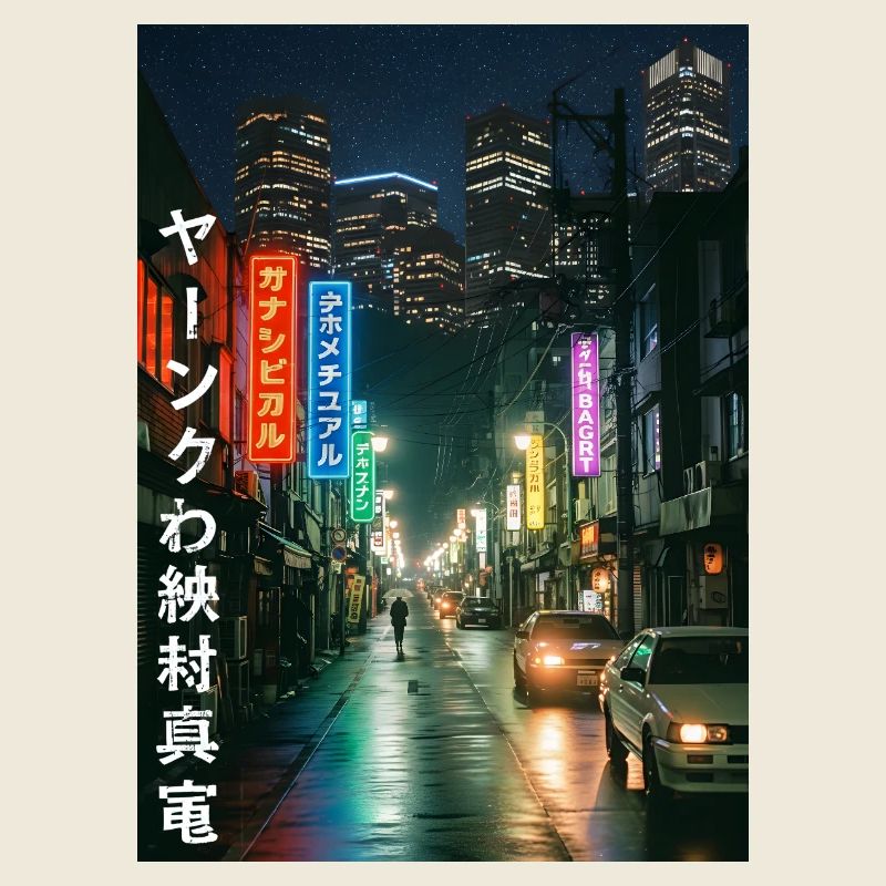 Néon Nuit Scènes de ville