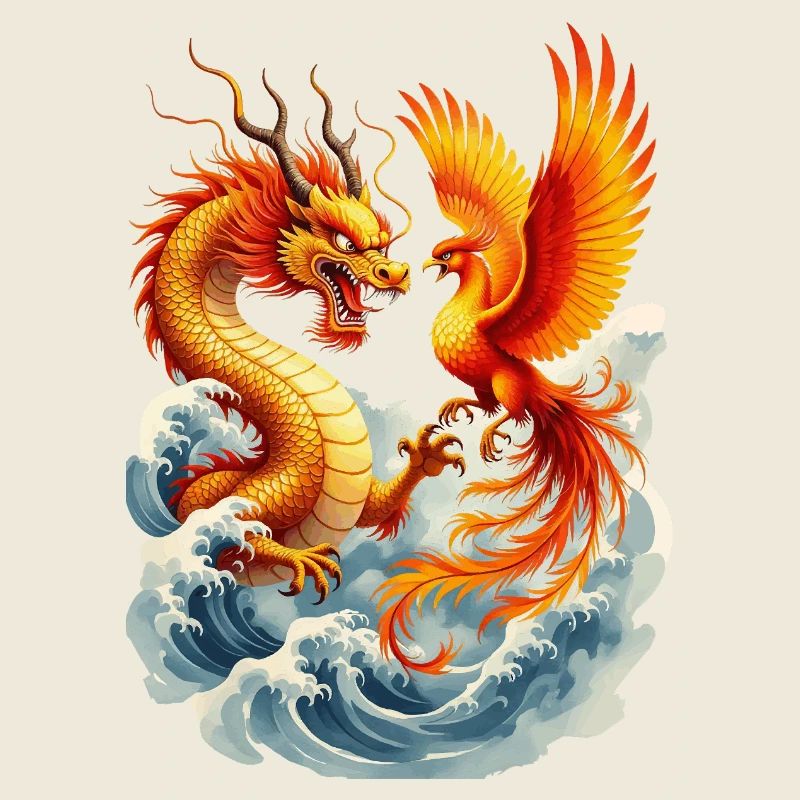 Vektor "Drache" und "Phönix"