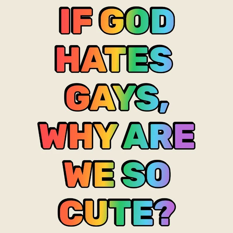 Slogan drôle de la gay pride