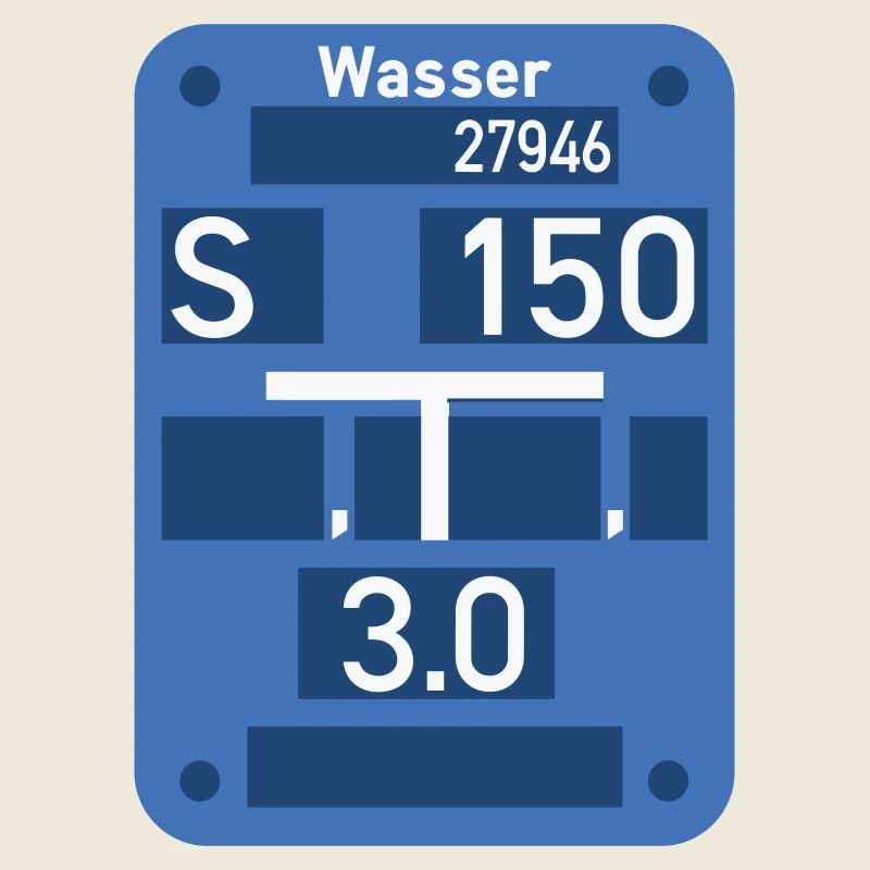 Wasser Schild