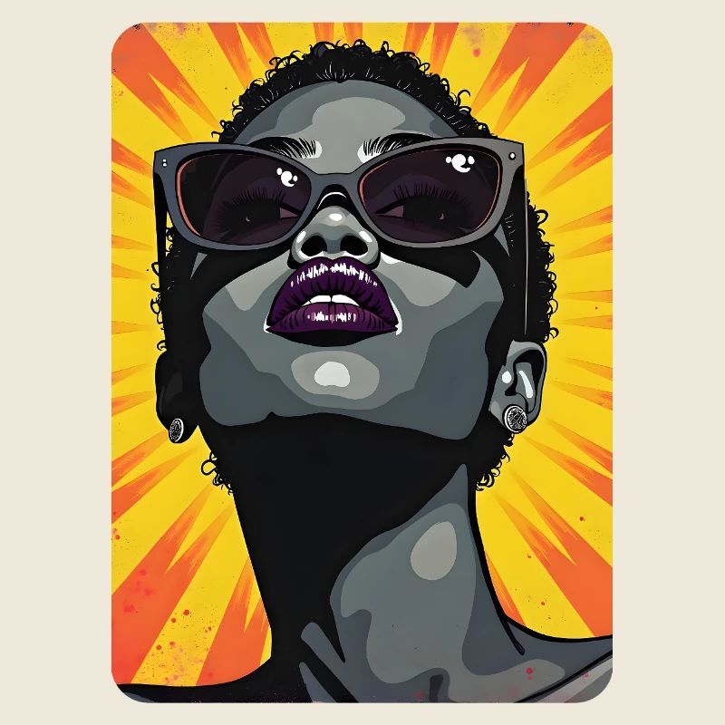 Black Woman Pop Art Design